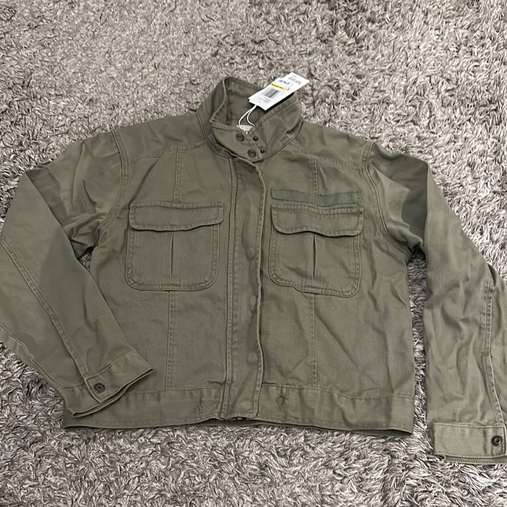 Kensie Olive Utility Jacket - Picture 1 of 3
